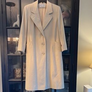 Vintage Wool/Cashmere Blend Women's Long Coat